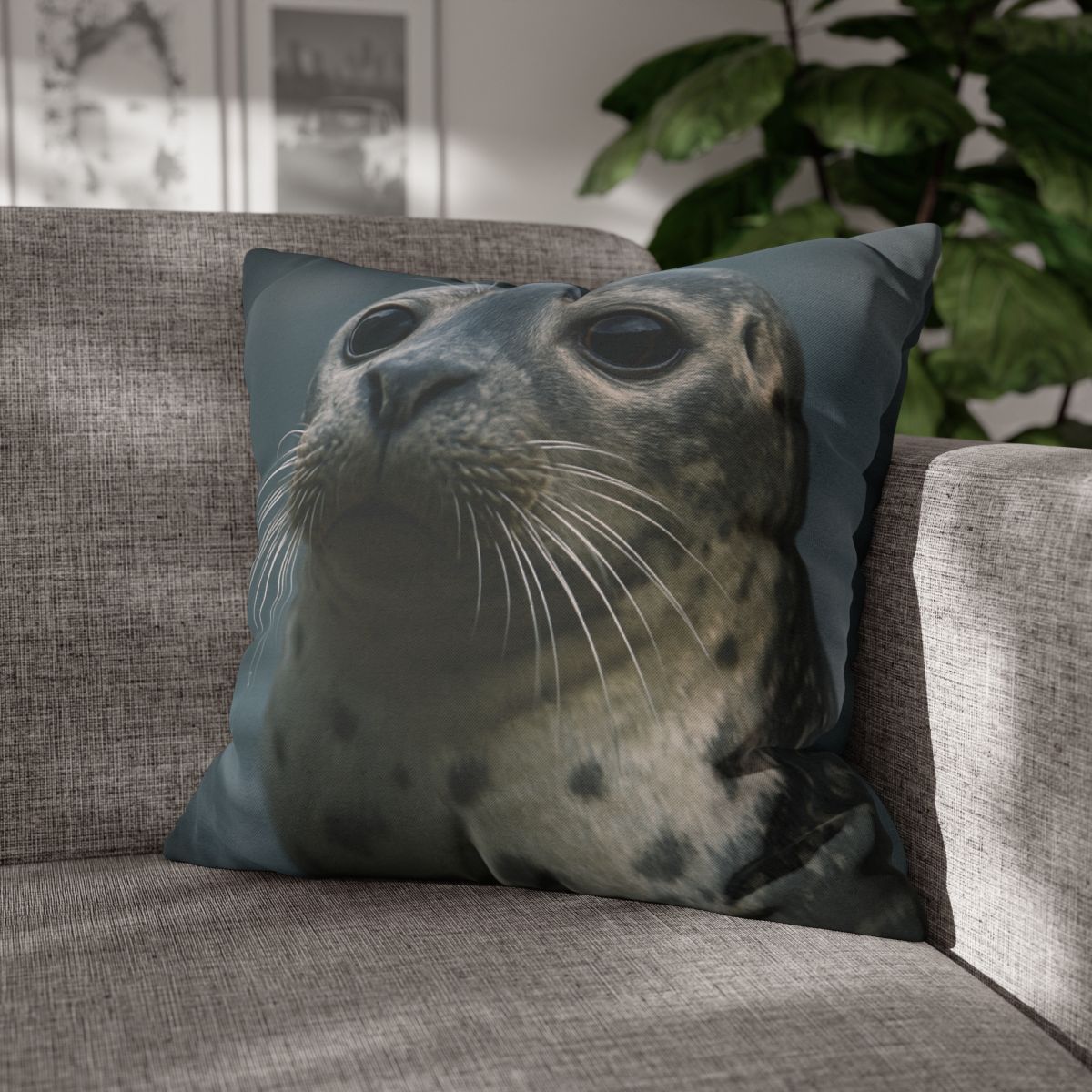 Harbor Seal Serene Gaze trendy patterned pillow cases