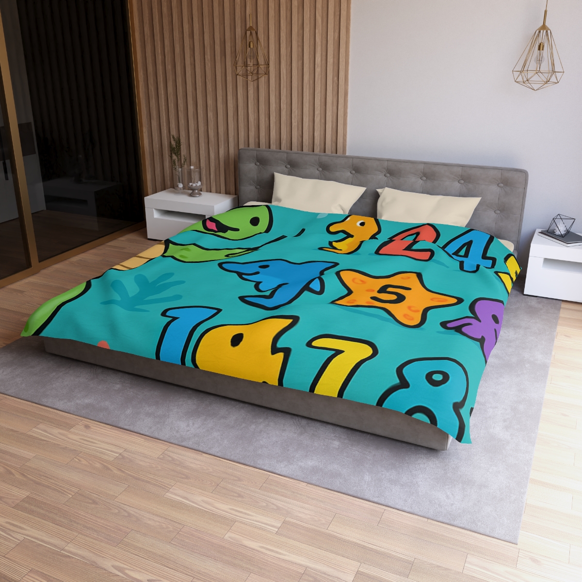 The Coral Reef Number Parade warm winter duvets