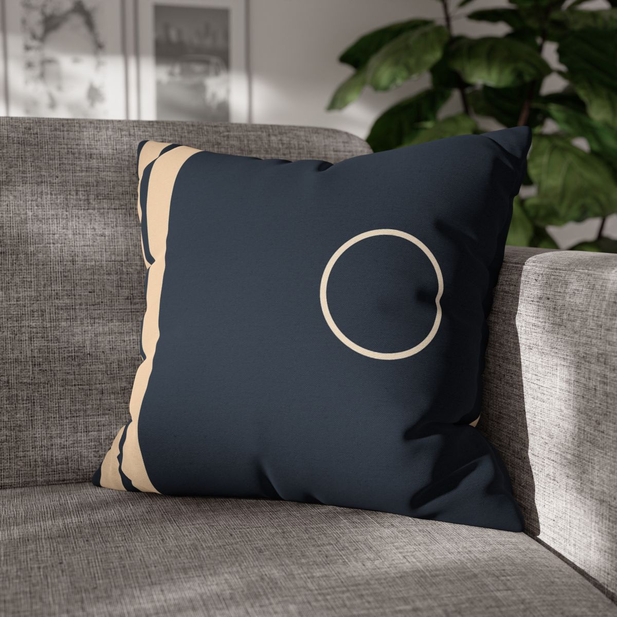 Quiet Column And Floating Ring designer print pillow cases