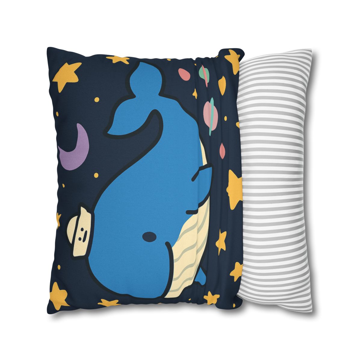 Starry Whale Adventure personalized pillow covers