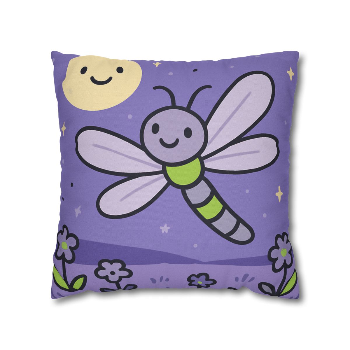 Moonlight Meadow Dragonfly personalized pillow covers