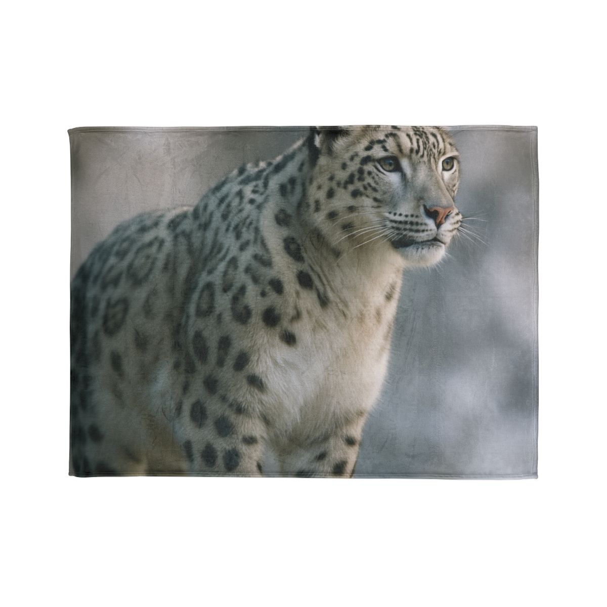 Cliff Phantom Snow Leopard designer printed blankets
