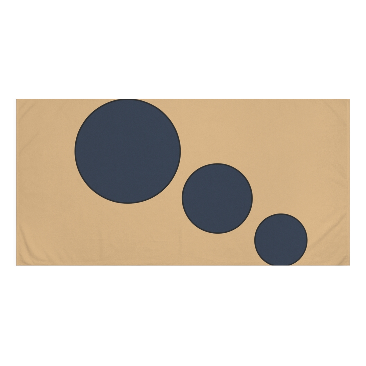 Trio Of Staggered Circles comfortable face towels