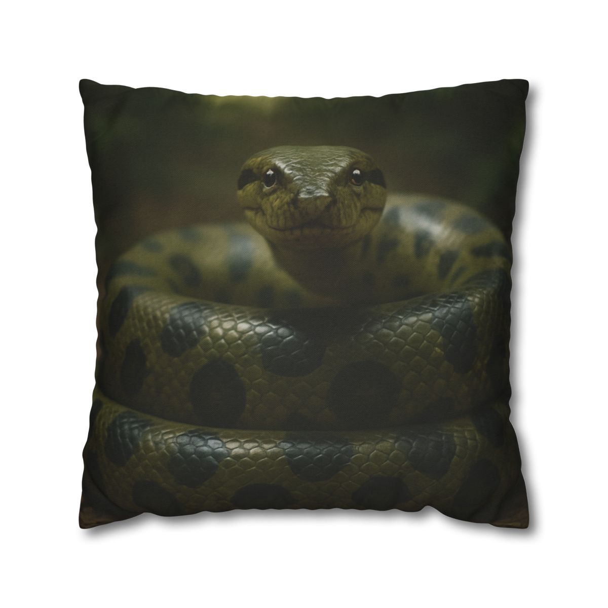 Starlit Coil Green Anaconda stylish decorative pillowcases