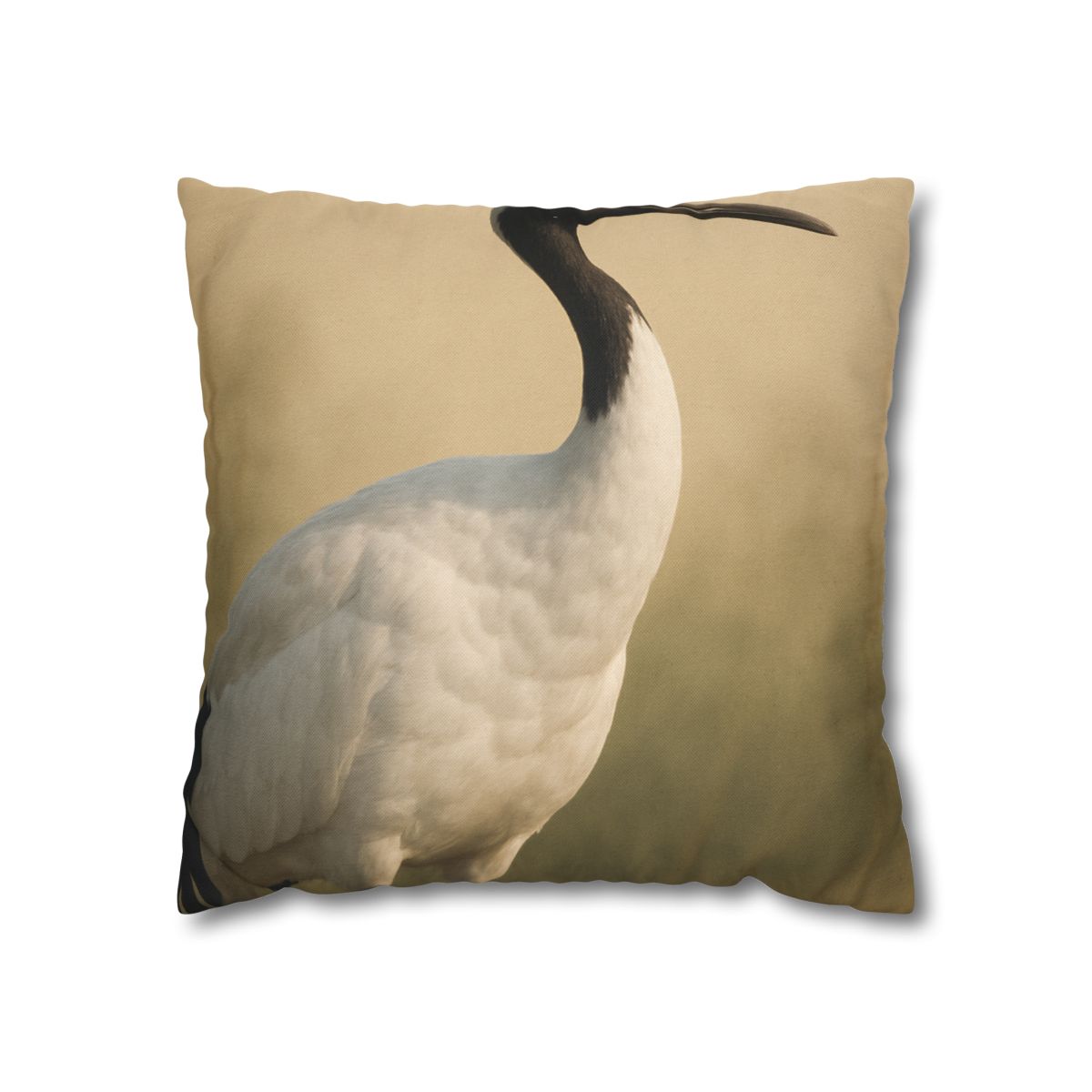 Quiet Halo Red Crowned Crane custom pillow cases