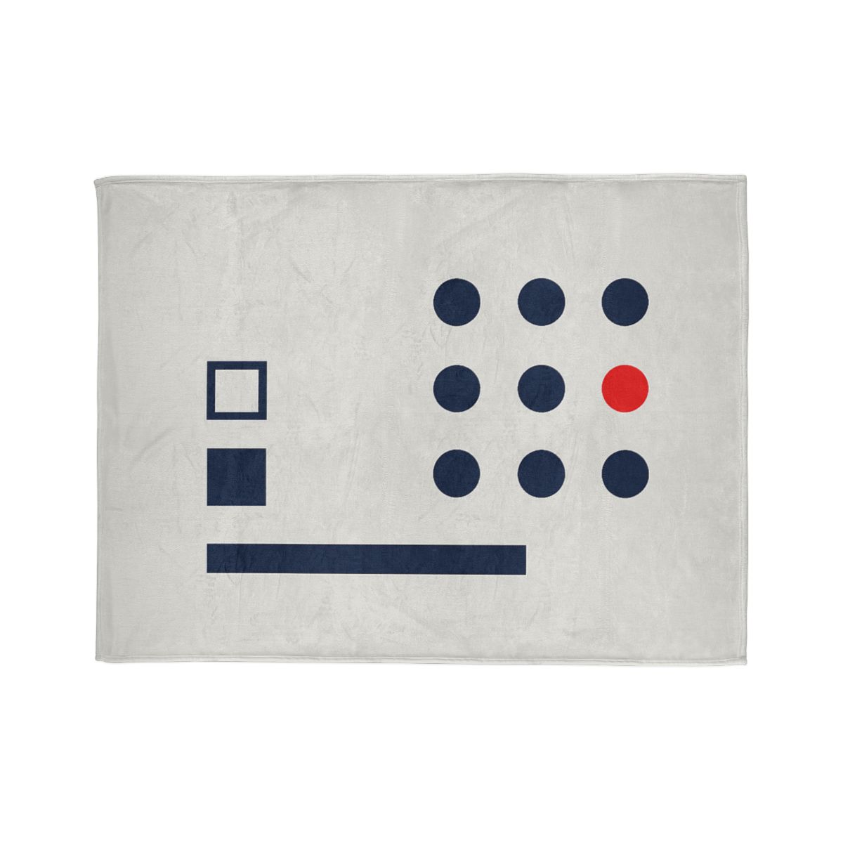 Missing Cell Dot Grid With Long Bar personalized cozy blankets