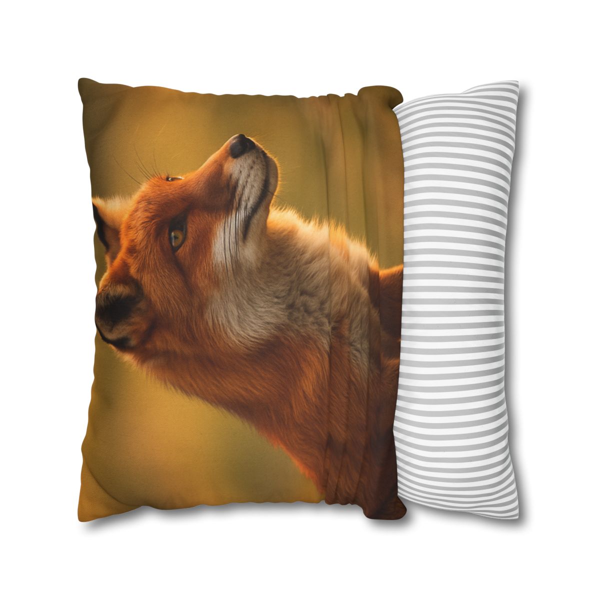 Crimson Whisper Red Fox stylish decorative pillowcases