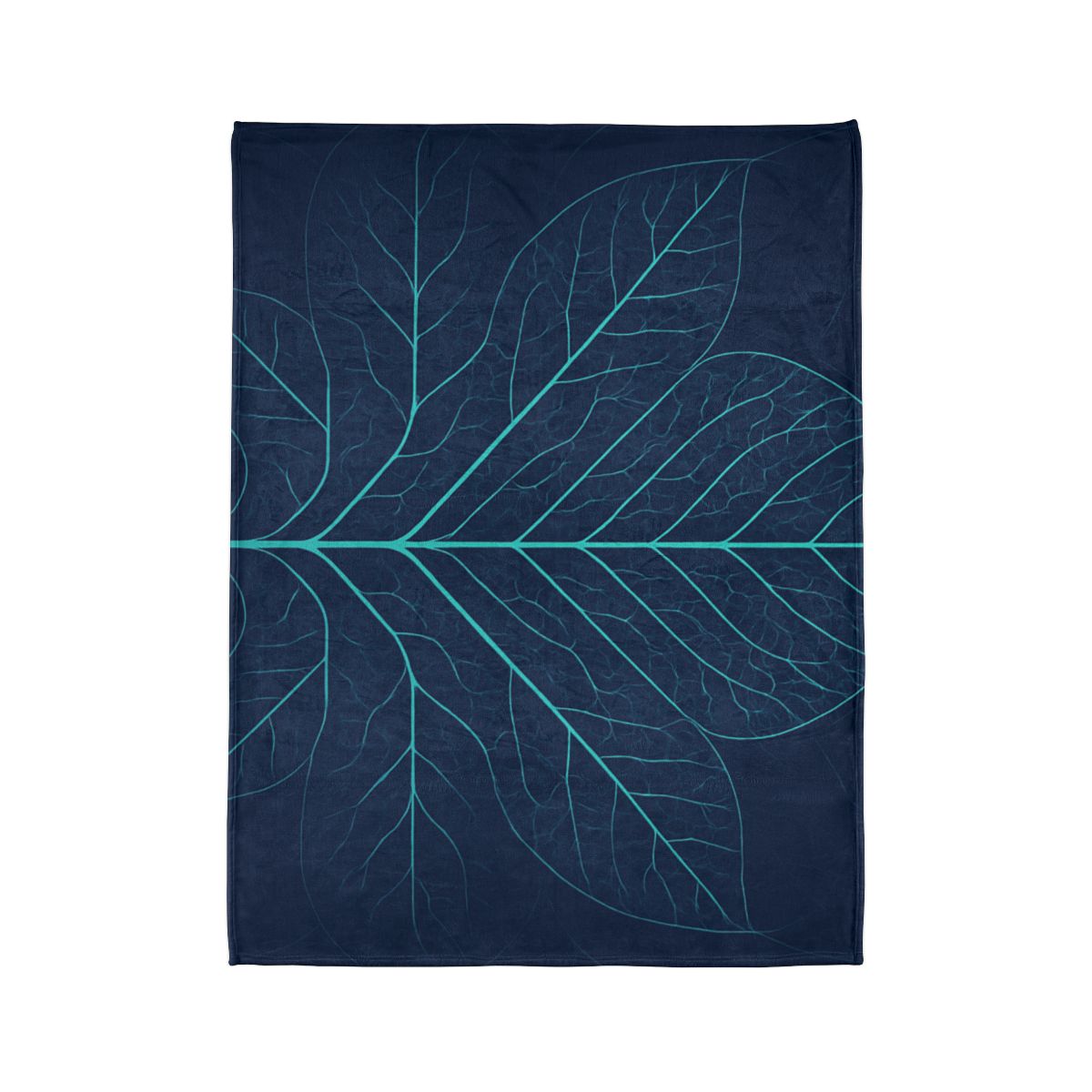 Leaf Vein Circuit Filigree designer printed blankets