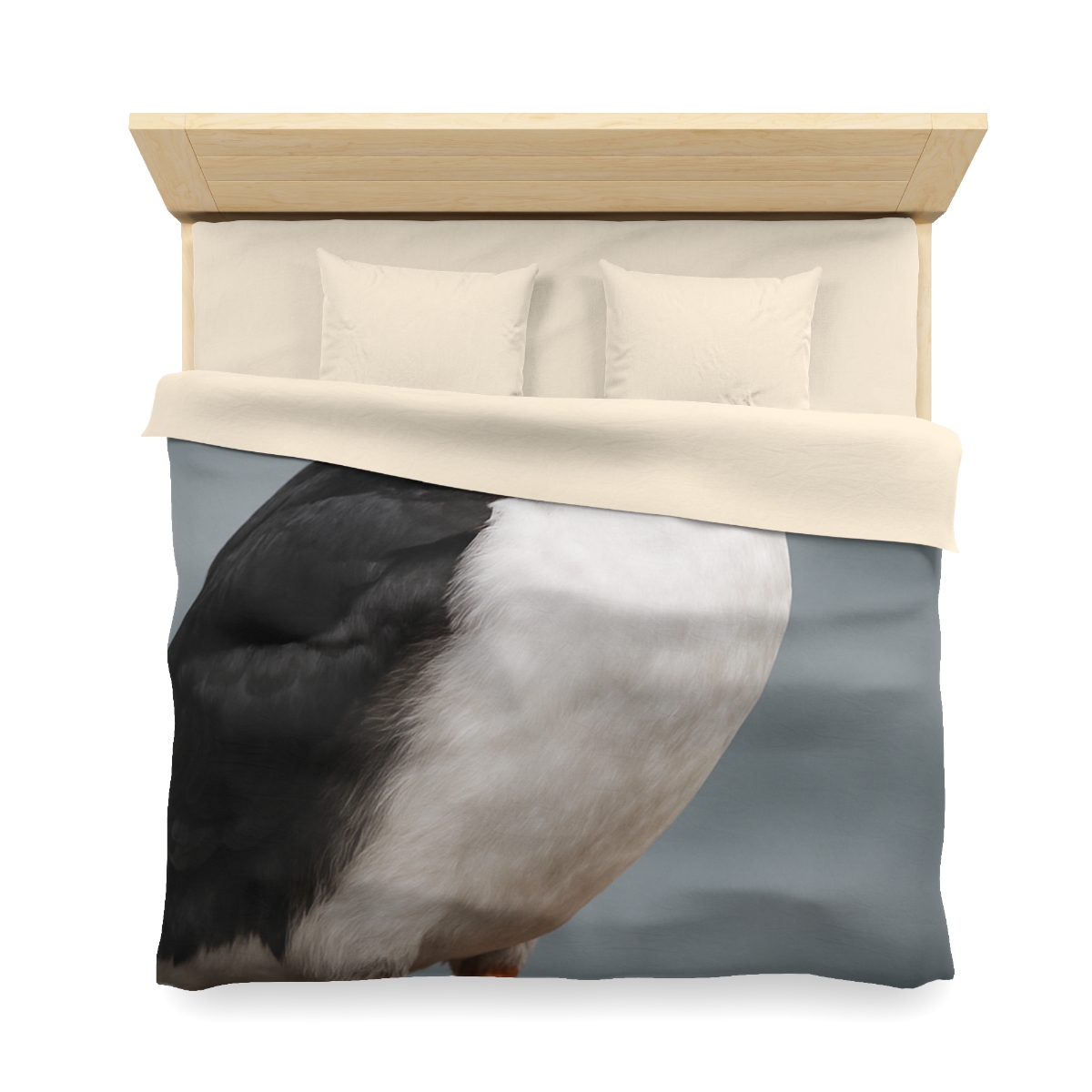 Glasswater Glide Atlantic Puffin soft comforter duvets
