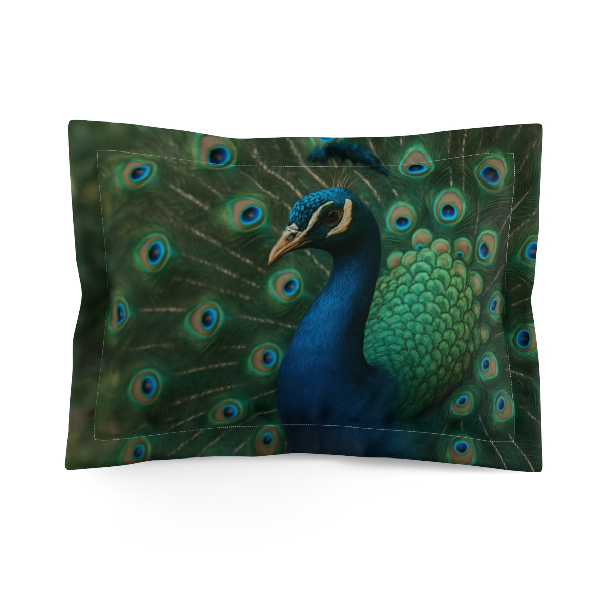Feather Jewel Peacock unique shape pillows