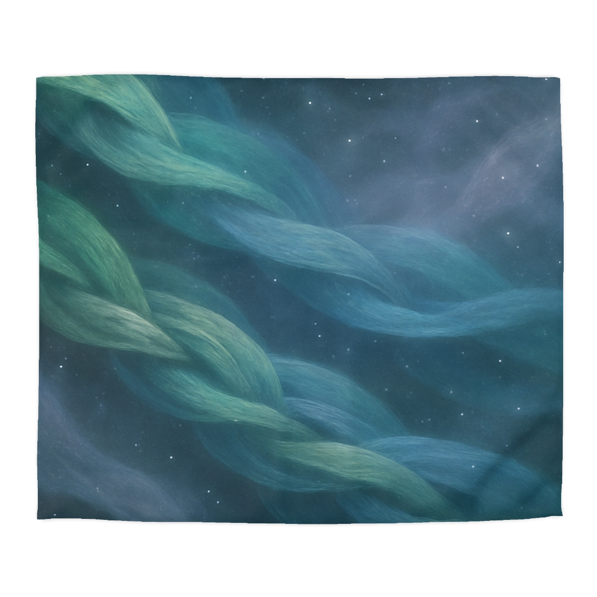 Auroral Nebula Weave designer printed duvets