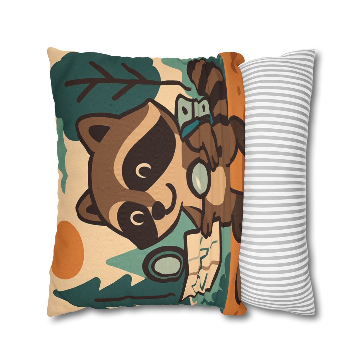 Robot Ranger Raccoon designer print pillow cases