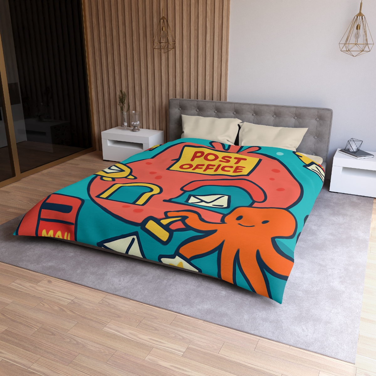 Coral Reef Planet Post Office soft comforter duvets