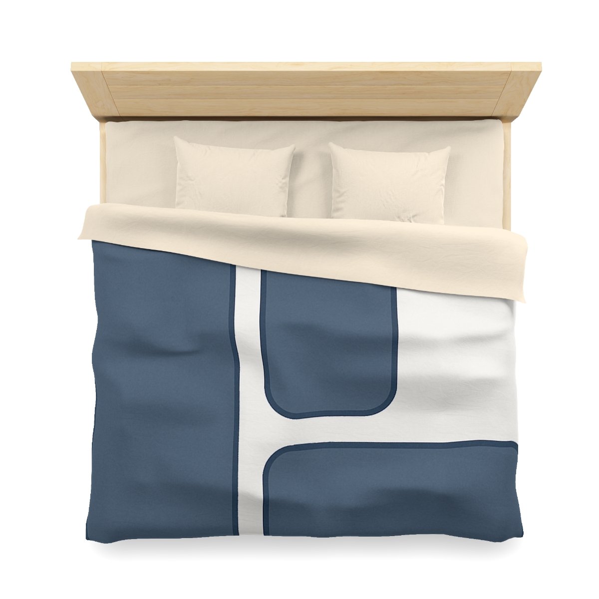 Balanced Triad Of Rounded Rectangles custom duvets