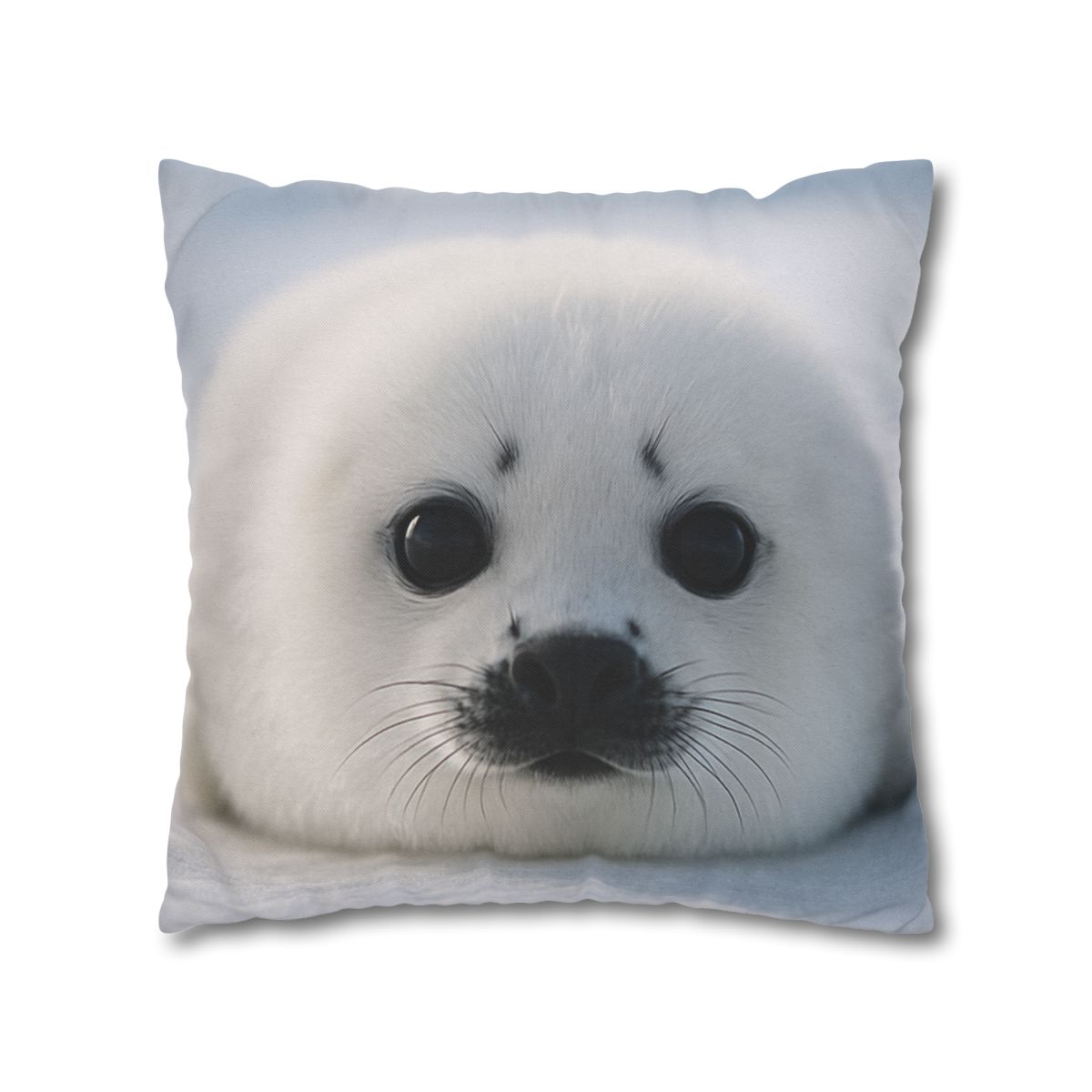 Snow Dream Harp Seal Pup stylish decorative pillowcases