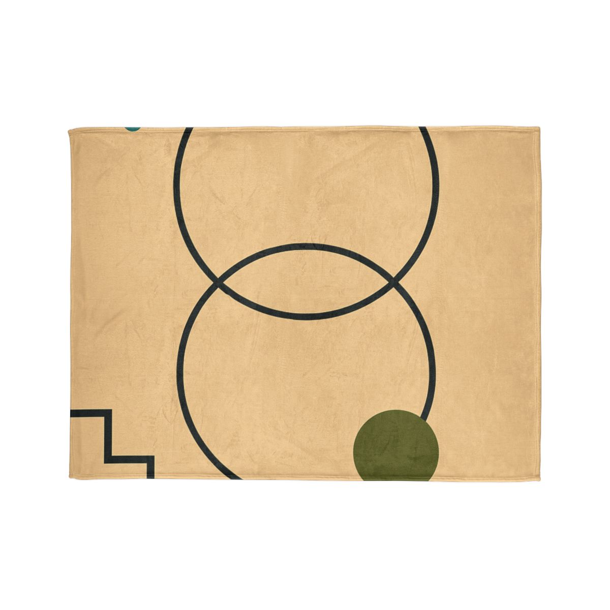 Aligned Rings With Corner Steps stylish throw blankets