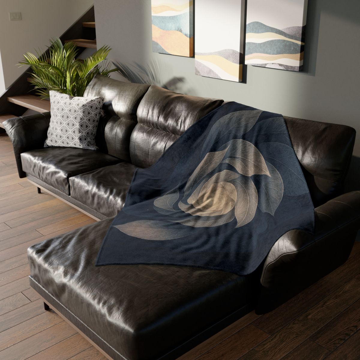 Petal Shadow Helix trendy patterned blankets