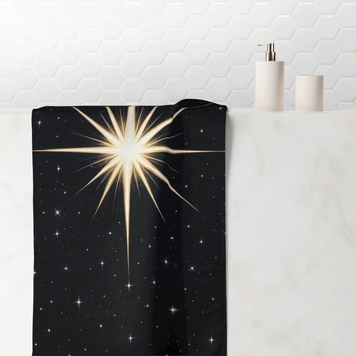 Starburst Lattice Crown soft cotton towels