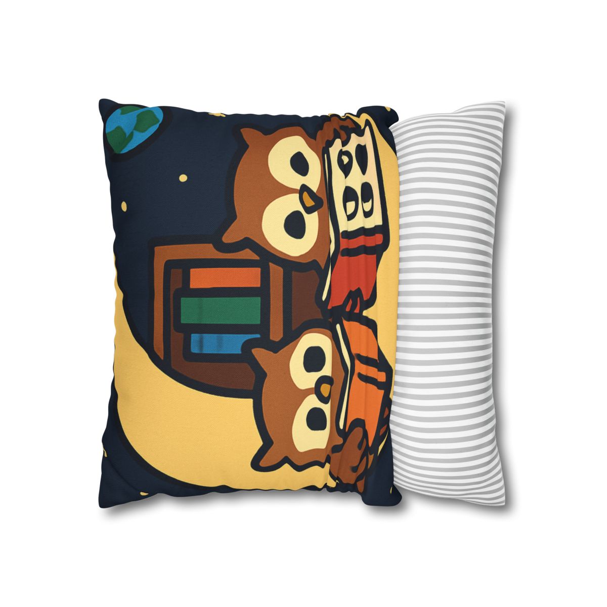 Lunar Library Owls custom pillow cases
