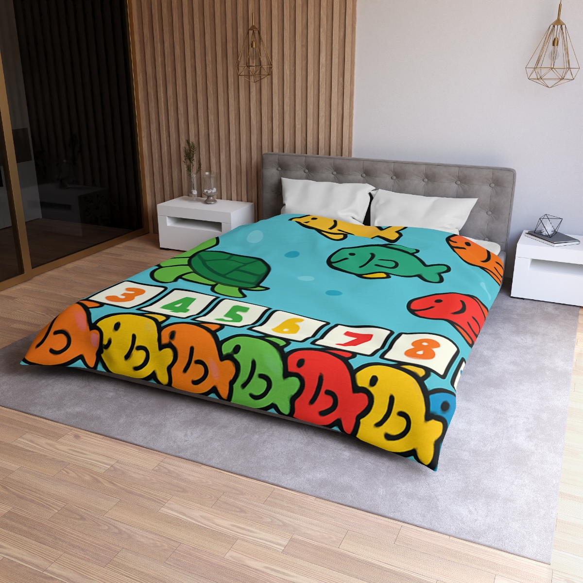 Coral Reef Number Parade warm winter duvets