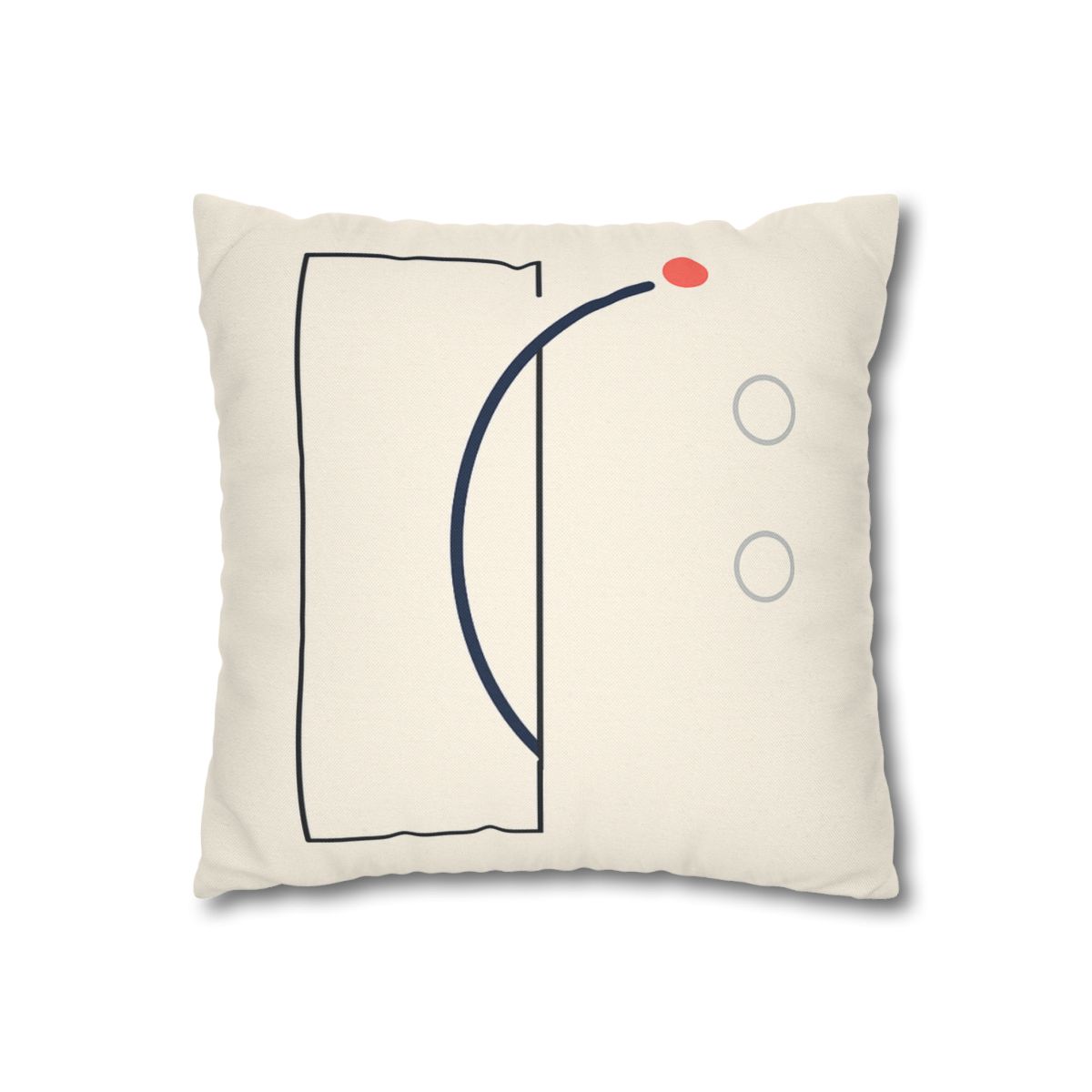 Offset Frame With Orbit Arc custom pillow cases