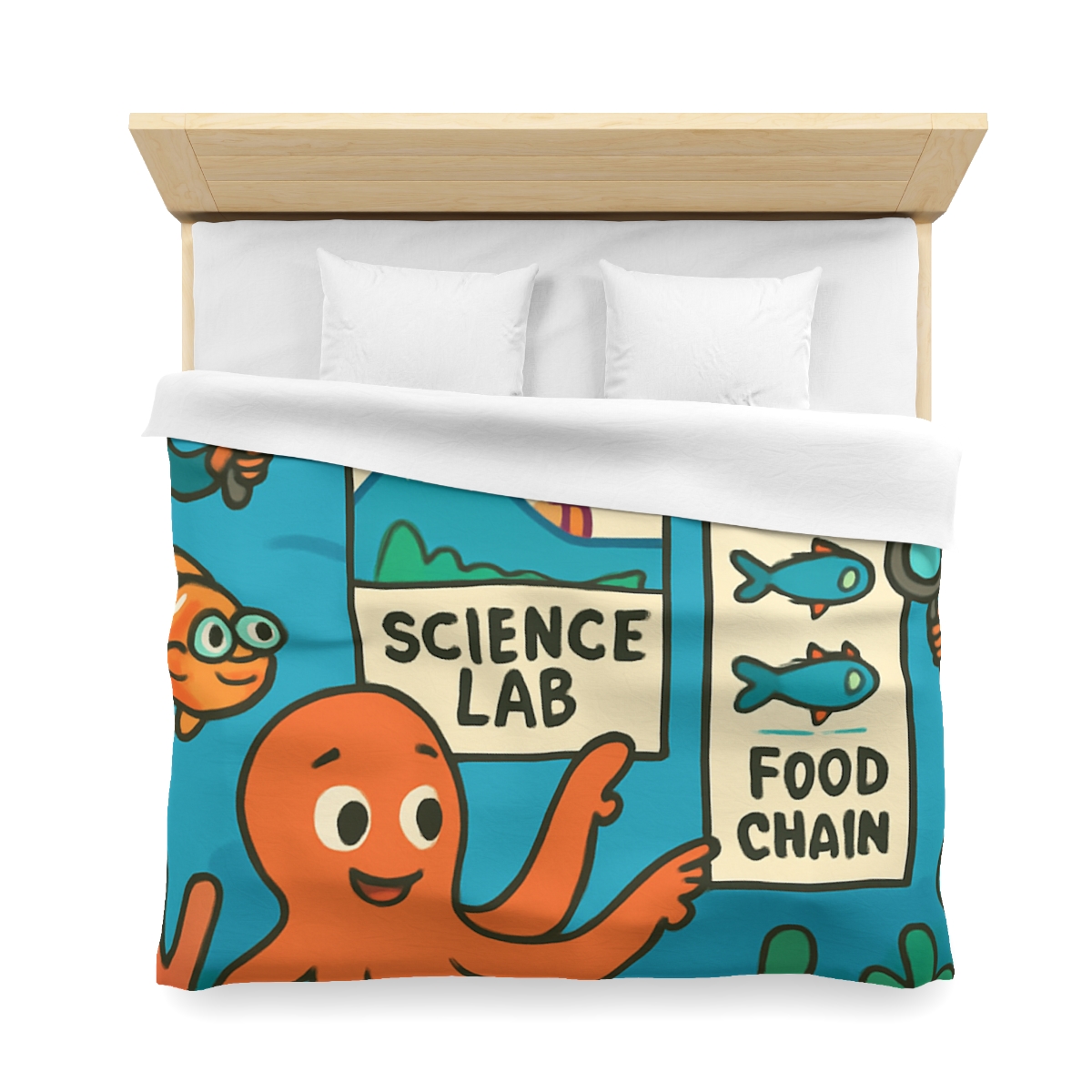 Underwater Science Lab Reef custom duvets