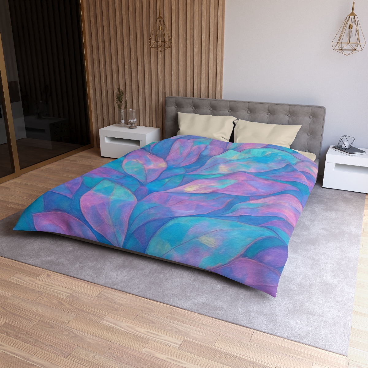 Petal Mosaic Aurora warm winter duvets