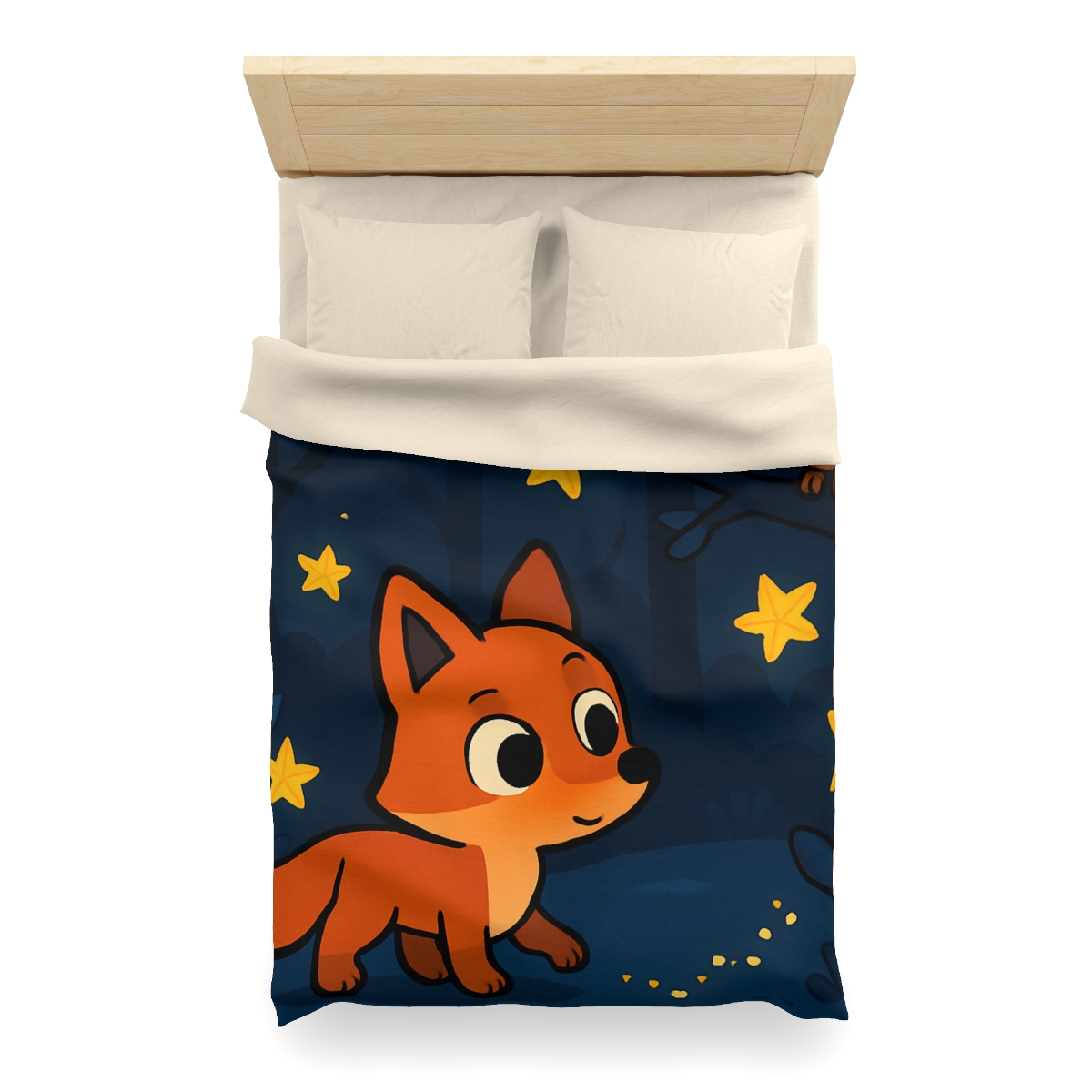 Cosmic Forest Fox trendy bedroom duvets