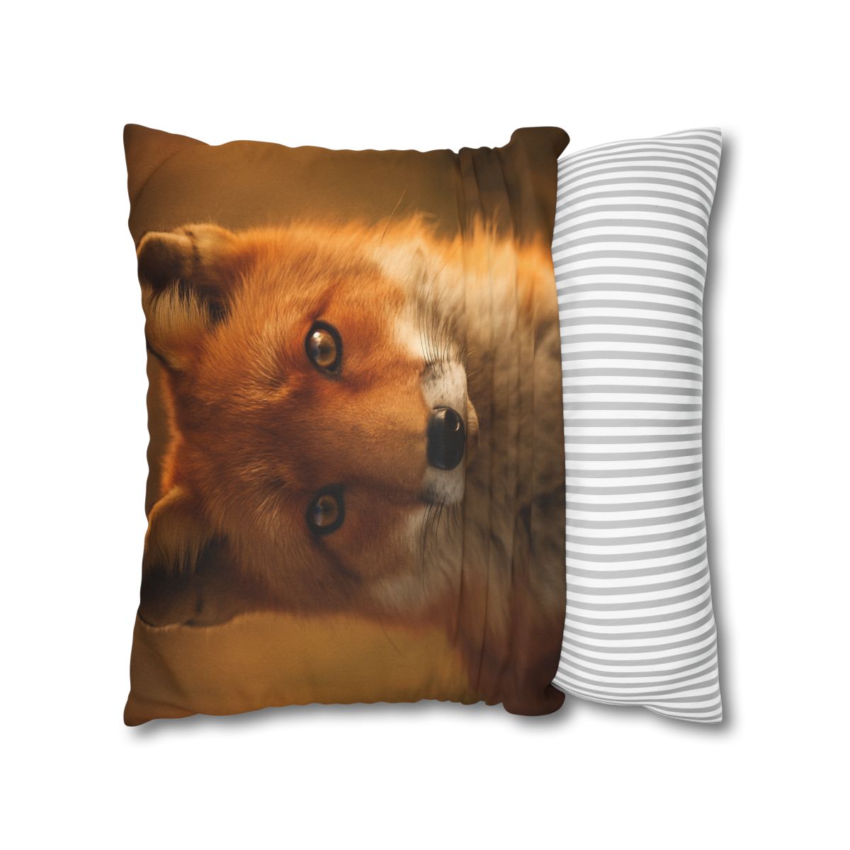 Crimson Whisper Red Fox trendy patterned pillow cases