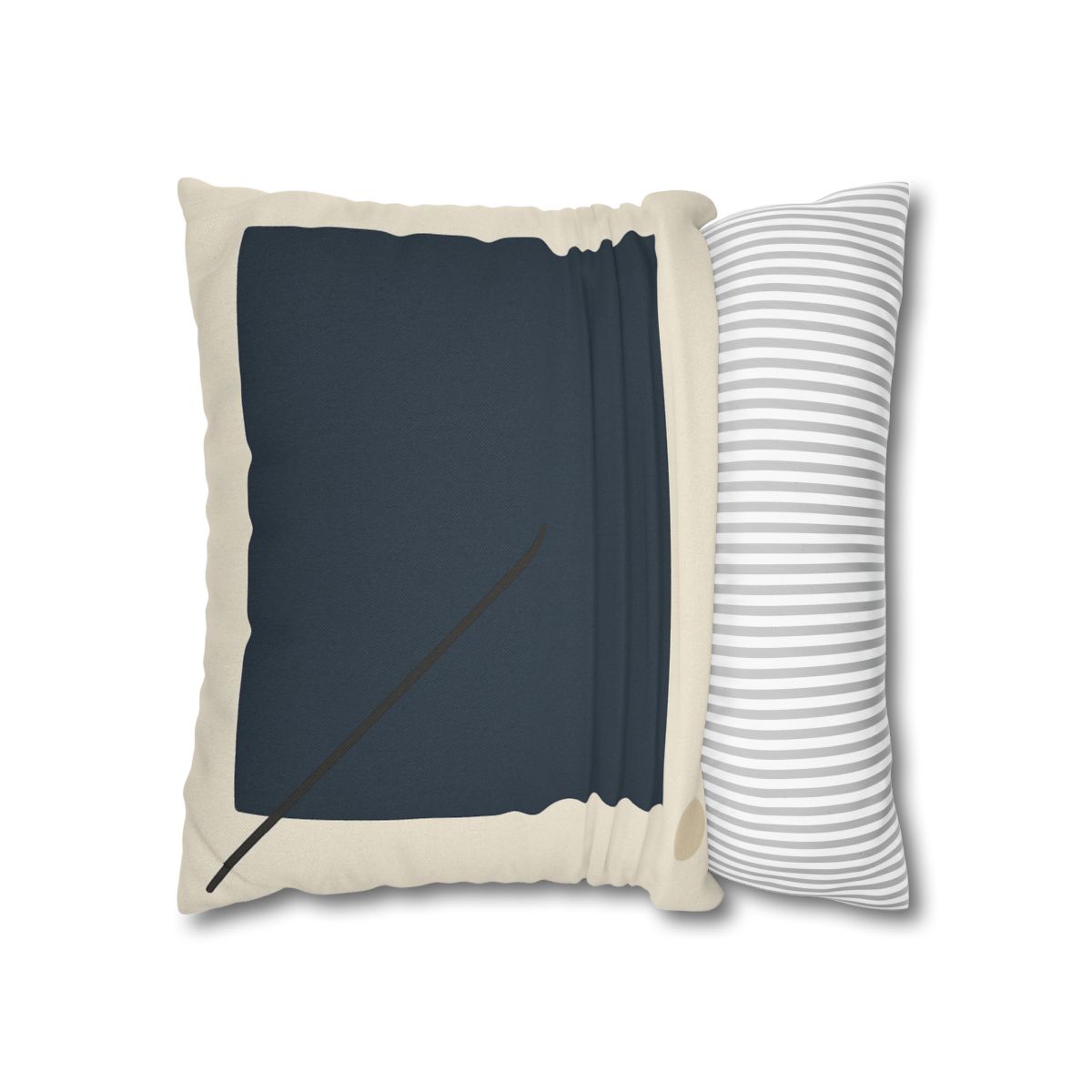 Diagonal Line And Square Balance soft cotton pillow cases