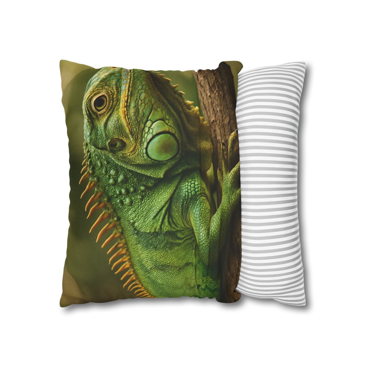 Emerald Drift Green Iguana unique gift pillow cases