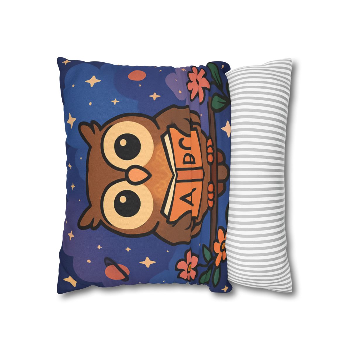 Nebula Garden Owl designer print pillow cases