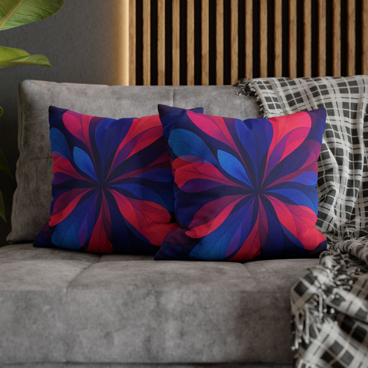 Petal Prism Overprint designer print pillow cases