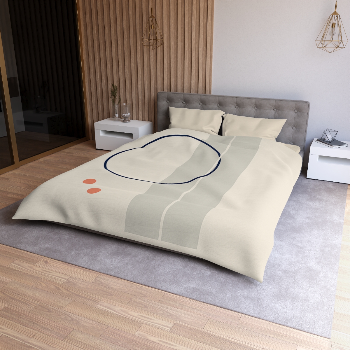 Quiet Orbit With Split Panel stylish duvet covers