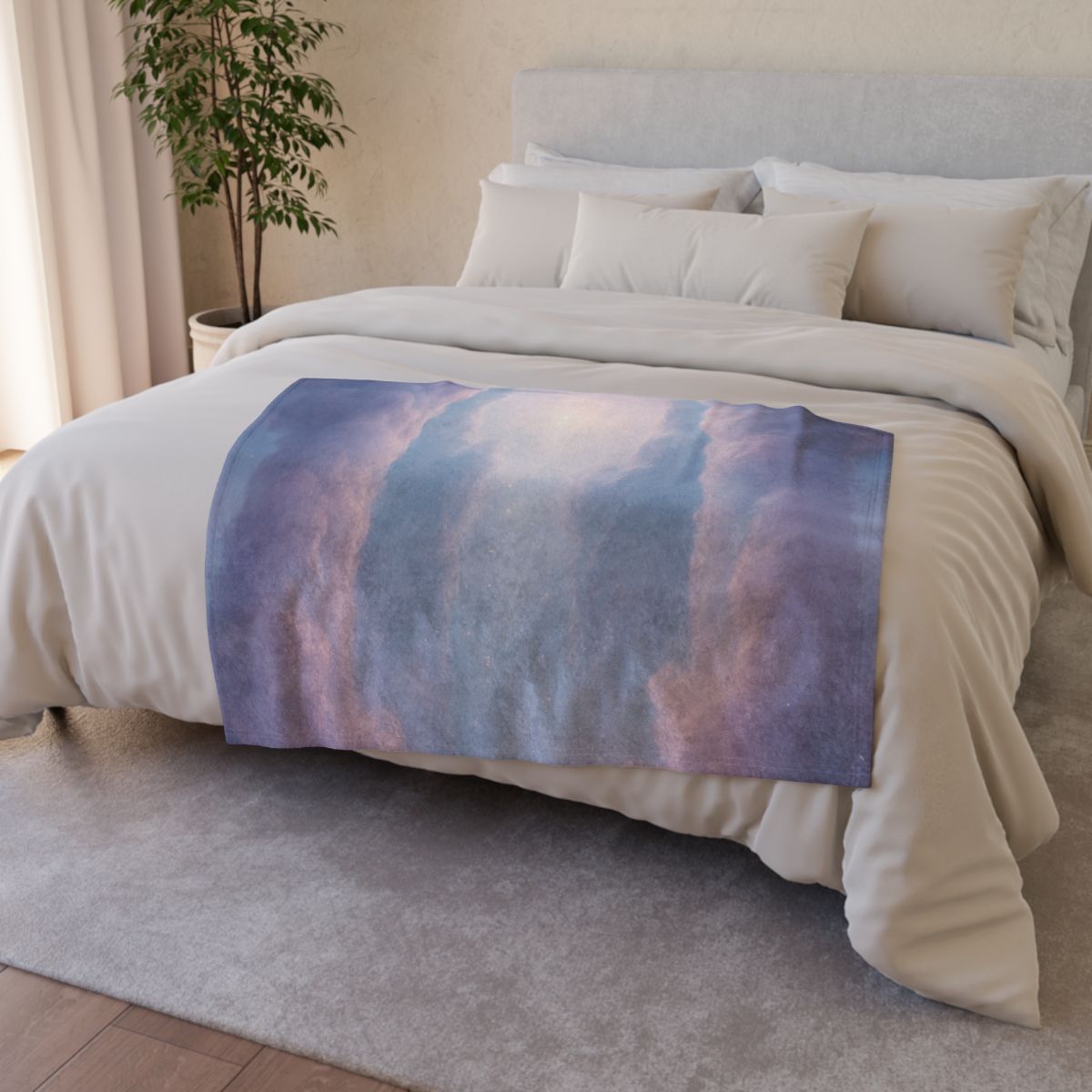 Prismatic Dust Bloom Cathedral trendy patterned blankets
