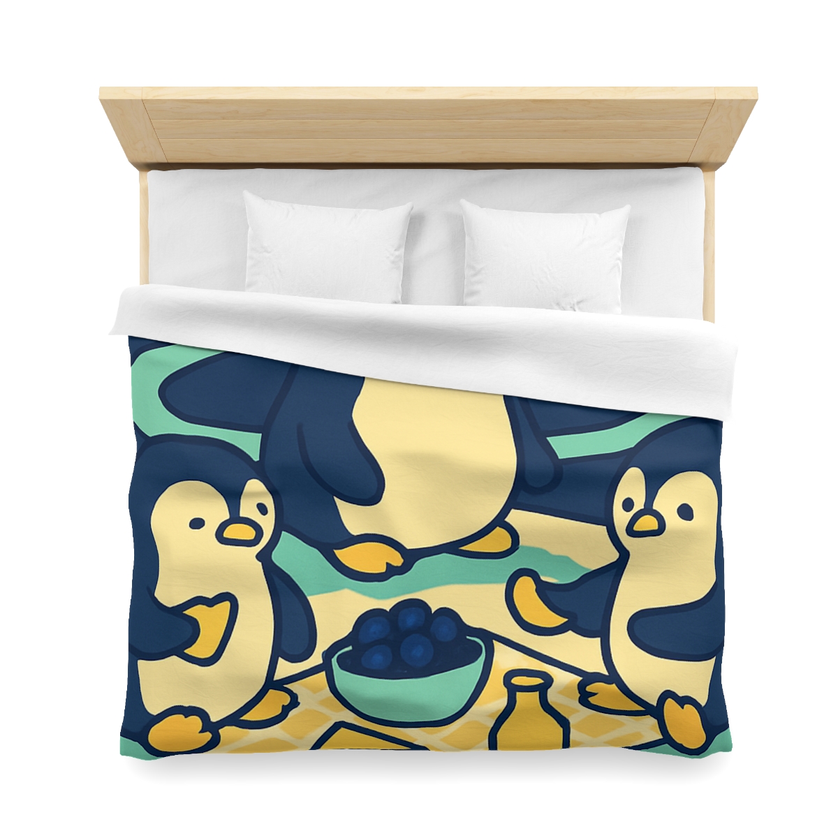 Planet Picnic Penguins stylish duvet covers