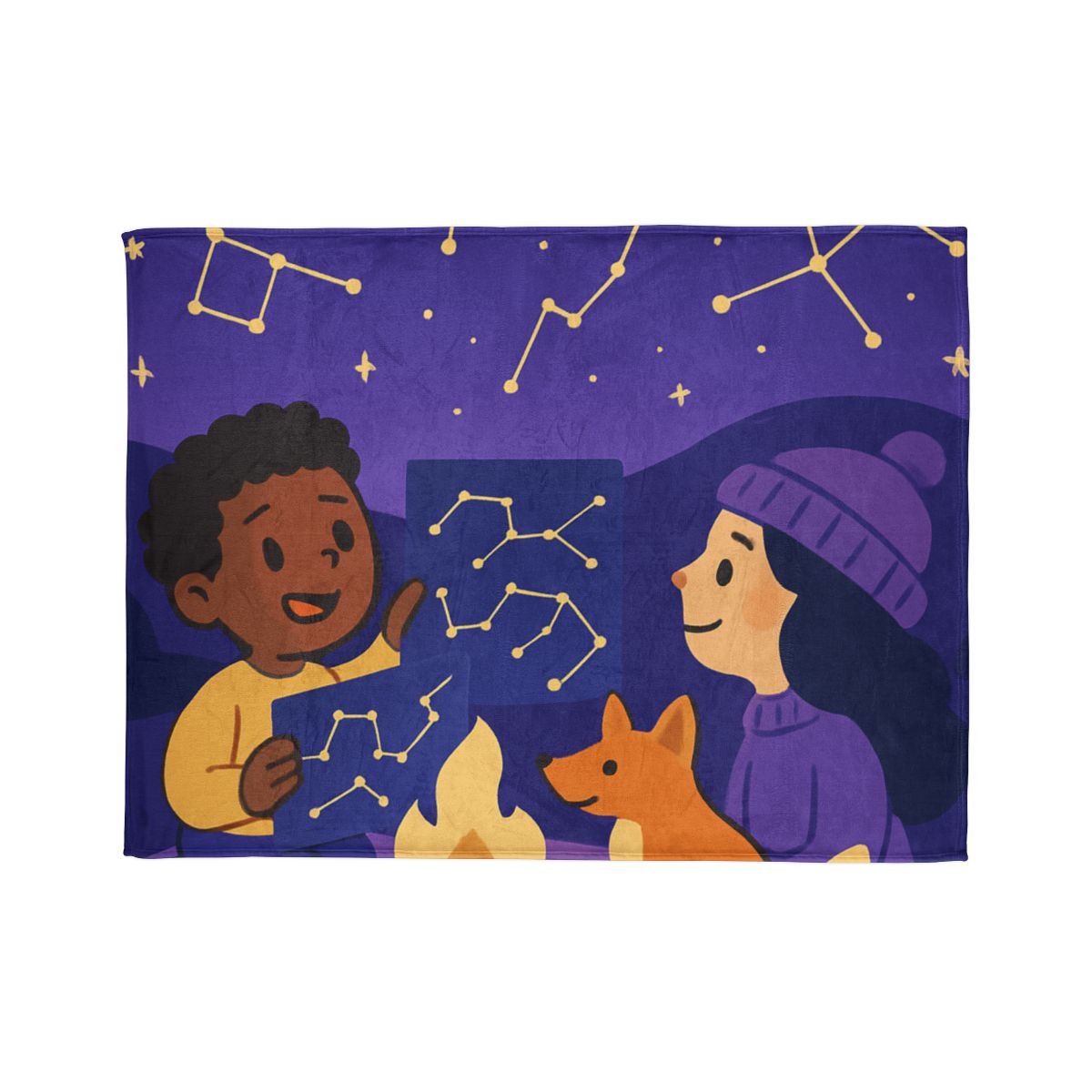 Constellation Camping stylish throw blankets