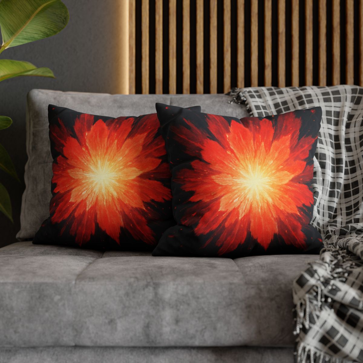 Starburst Ember Bloom unique gift pillow cases