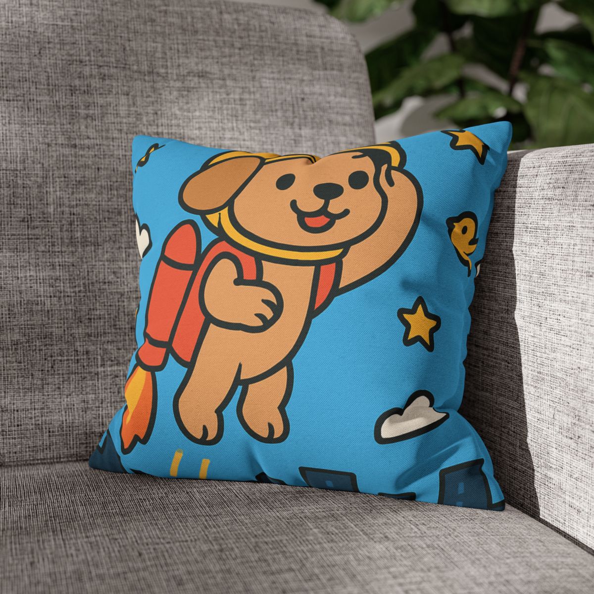 Rocket Puppy Patrol comfortable bedding pillow covers