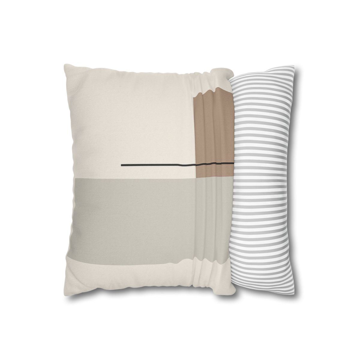 Offset Rectangle Pair With Line custom pillow cases