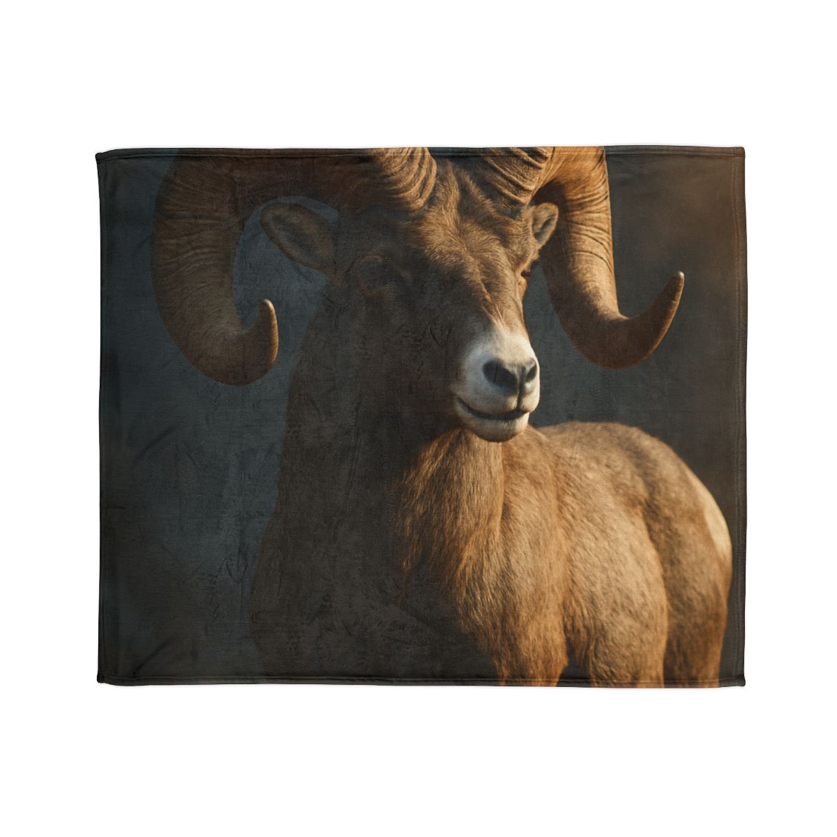 Canyon Shadow Bighorn Sheep trendy patterned blankets