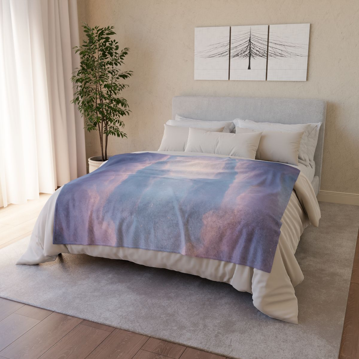 Prismatic Dust Bloom Cathedral trendy patterned blankets