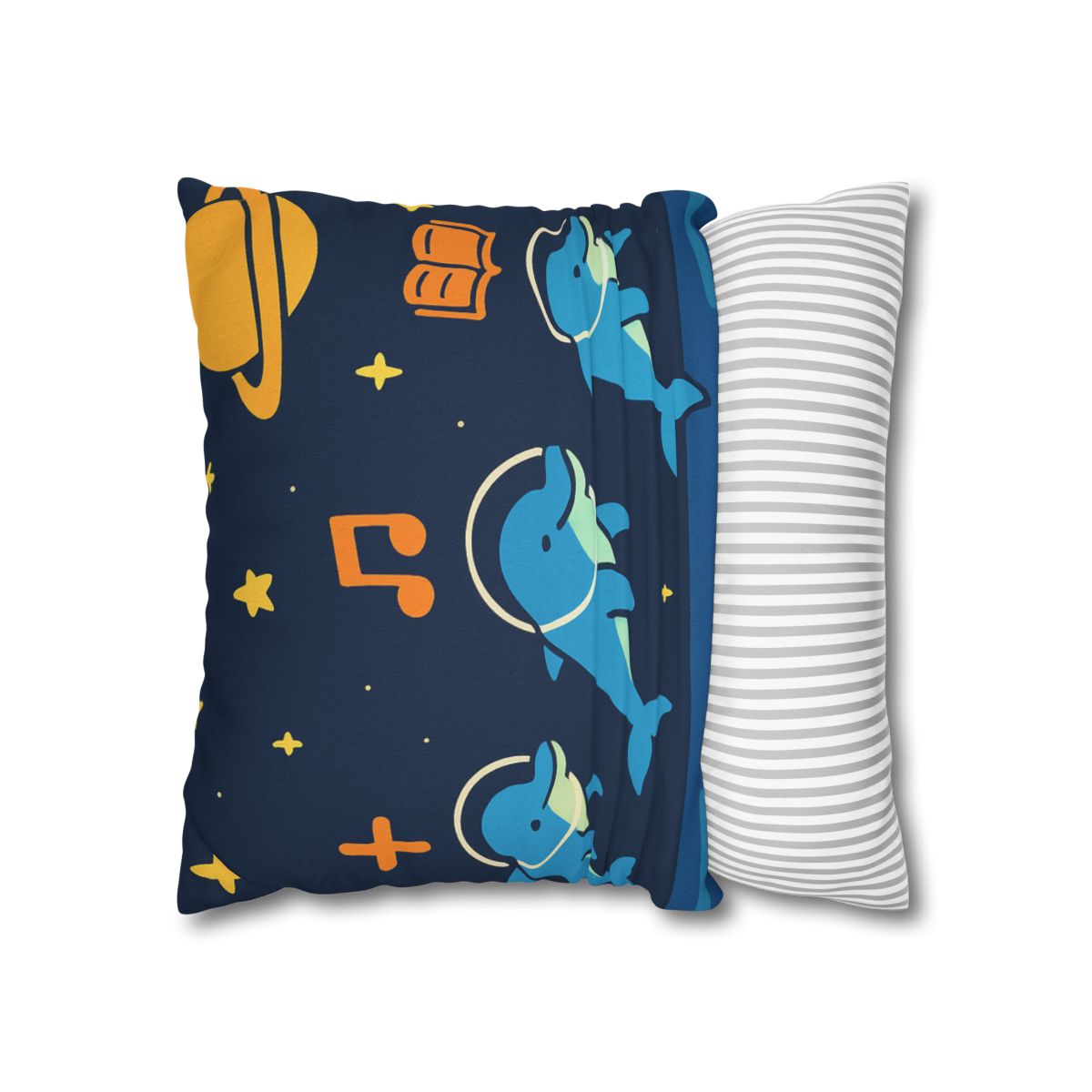 Space School Of The Ocean Dolphins designer print pillow cases