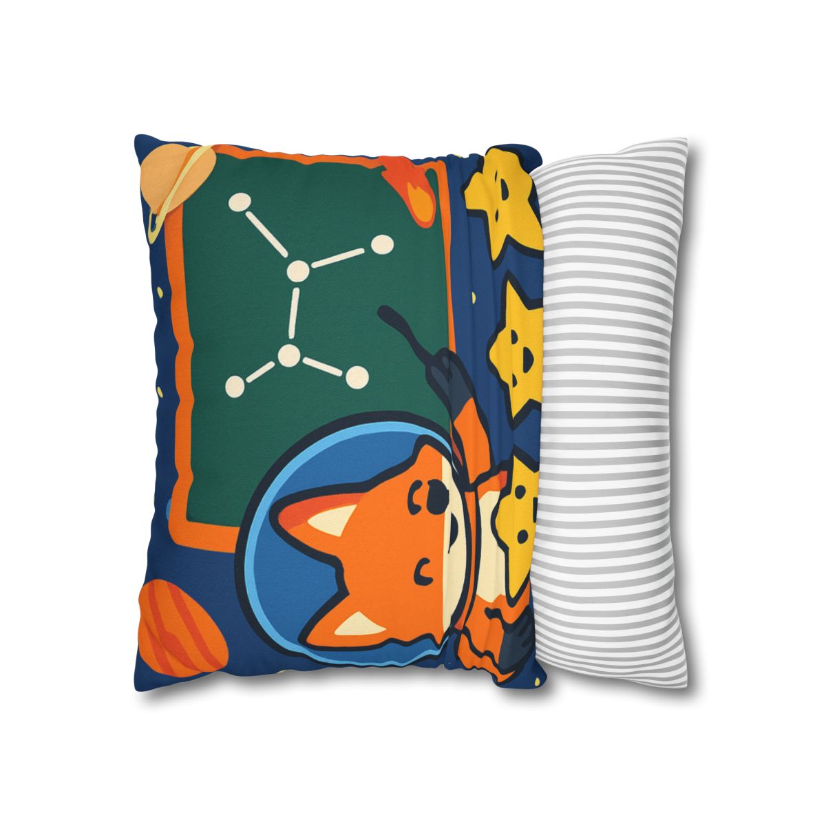 Comet Classroom Space Fox stylish decorative pillowcases