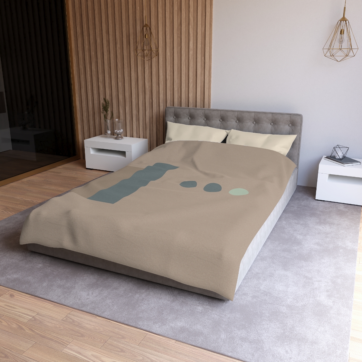 Stepped Pair And Small Dot Cluster designer printed duvets