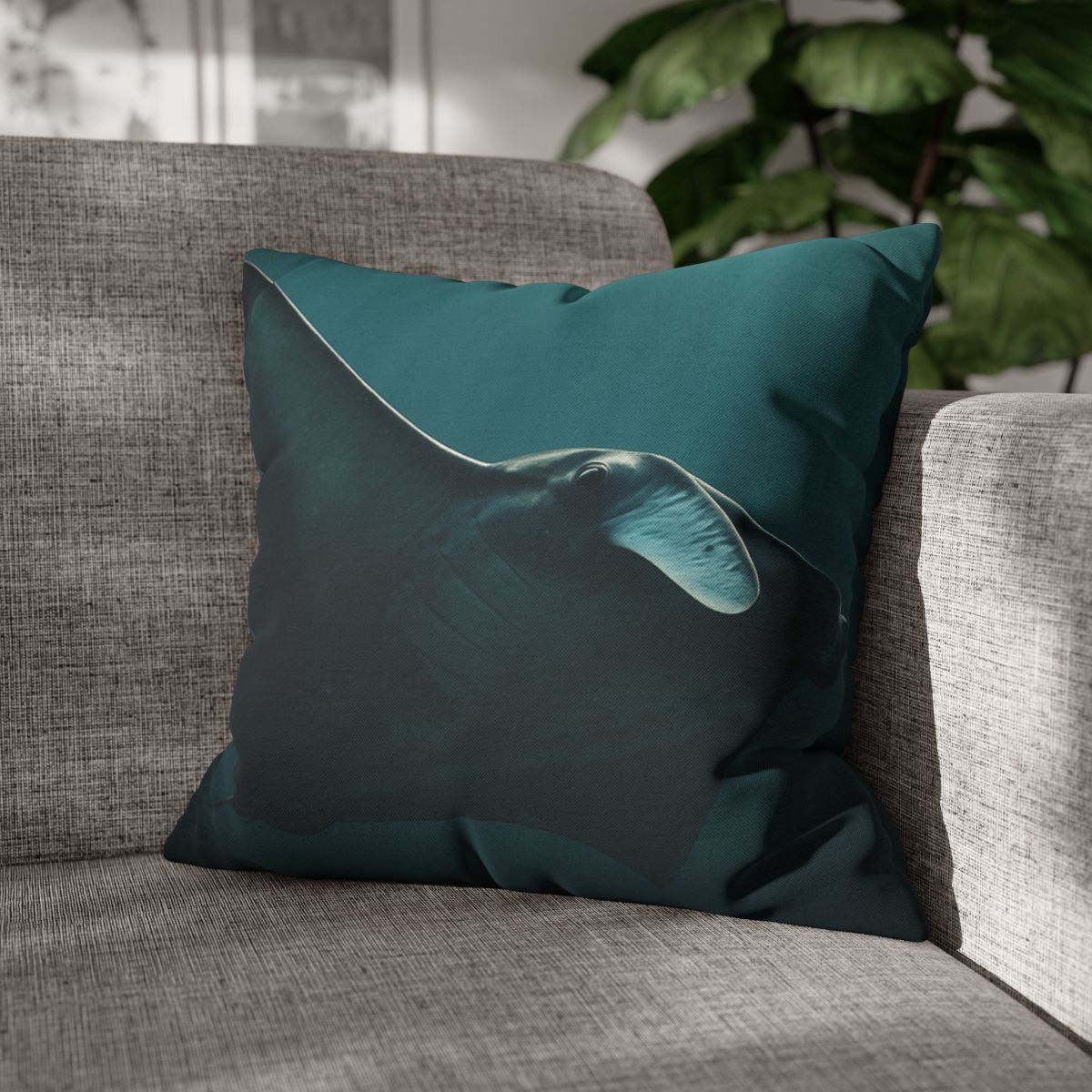 Glasswing Glide Manta Ray designer print pillow cases