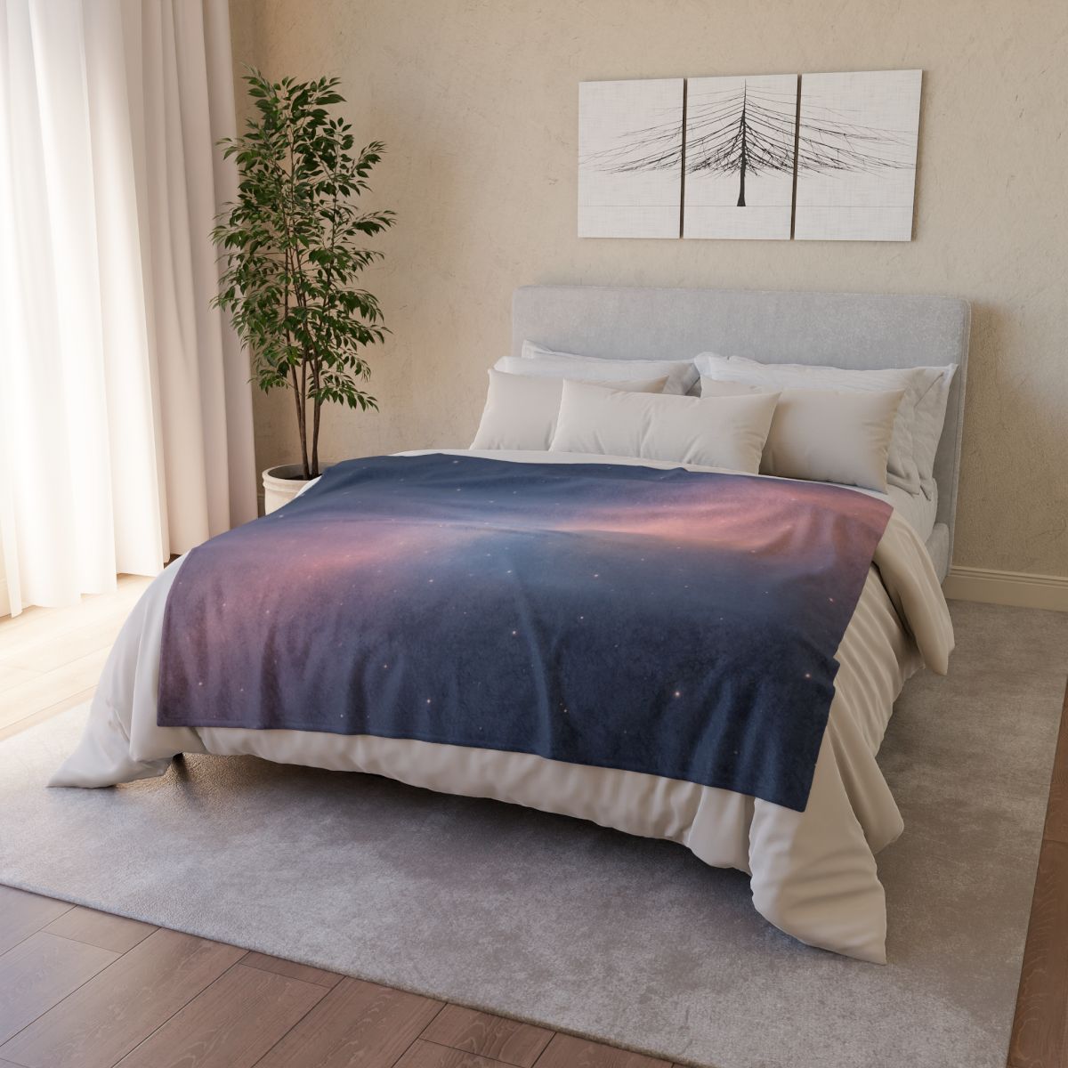 Cosmic Dust Prism Veil soft fleece blankets