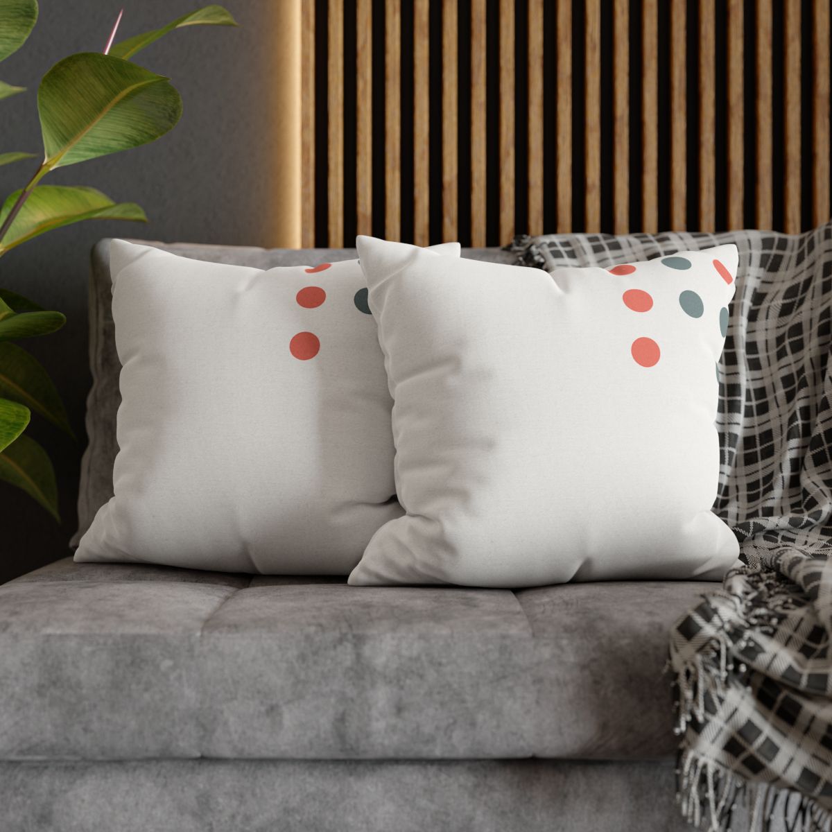Sparse Corner Dot Grid custom pillow cases