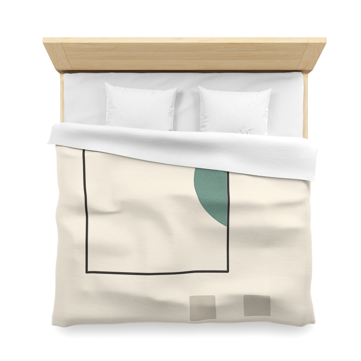 Offset Frame And Crescent Pause custom duvets