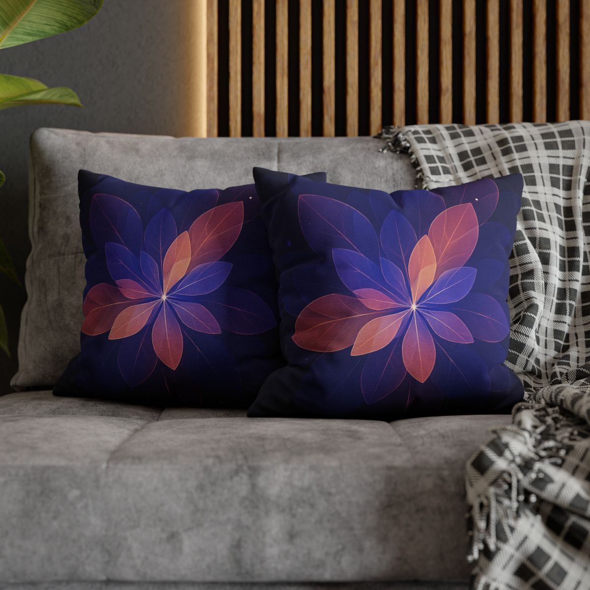 Petal Prism Overlap soft cotton pillow cases